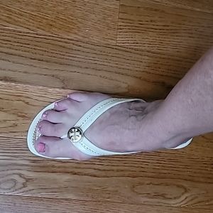 TORY BURCH Straw 🩴 Patent Leather Sandals